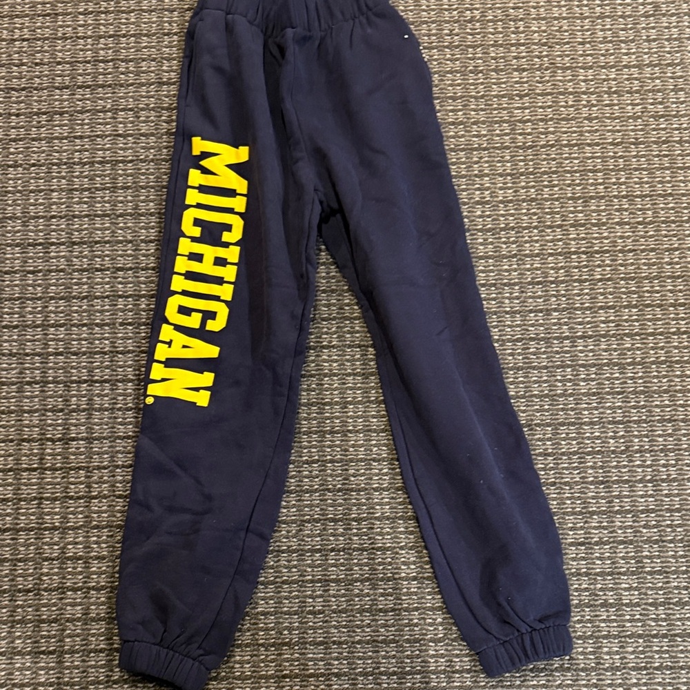 Hype and Vice Navy Blue Michigan Sweatpants. Size xs